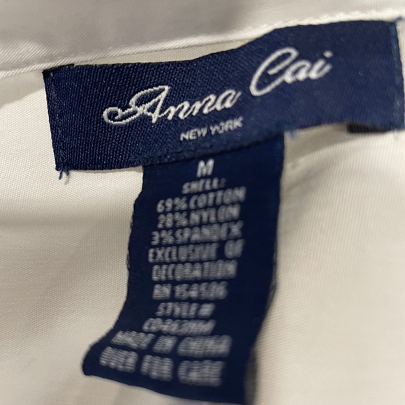 Anna Cai button down blouse BRAND NEW SZ M - Picture 7 of 7